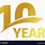 10 Years Logo Design