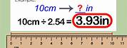 11 Inches Equals How Many Cm