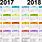 2017 2018 Printable Calendar