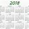 2018 Calendar Excel