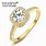 24K Gold Engagement Ring