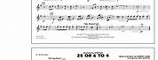 25 or 6 to 4 Alto Saxophone Sheet Music