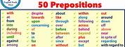50 Prepositions