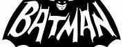 60s Batman Logo Black and White