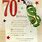 70th Birthday Greeting Cards