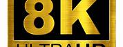 8K HDR Logo Transparent