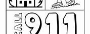 911 Coloring Pages for Preschool