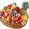 A Basket of Fruits PNG