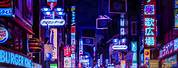 Aesthetic Neon City Lights Wallpaper Desktop