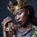 African Woman Wearing Crown