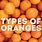 All Types of Oranges