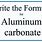 Aluminium Carbonate Formula