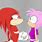 Amy and Knuckles Kissing