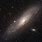 Andromeda Galaxy in Telescope