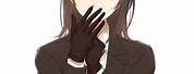 Anime Girl Black Hair Suit