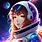 Anime Girl in Space Suit
