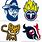 Anime NFL Logos