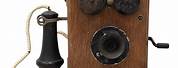 Antique Telephone in Wood Box