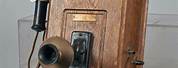 Antique Wall Phone Wood