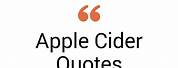 Apple Cider Quotes
