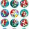 Ariel Cupcake Toppers