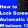 Automatically Lock Screen Windows 1.0