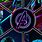 Avengers Neon Wallpaper 4K