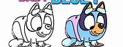 Baby Bluey Coloring Pages