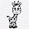 Baby Giraffe Stencil