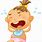 Baby Girl Crying Cartoon