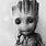 Baby Groot Pencil Drawing