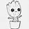 Baby Groot Pot Drawing