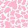 Baby Pink Cow Print