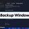Backup Settings Windows 11