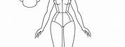 Barbie Doll Outline Template