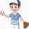 Baseball Boy Cartoon