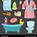 Bathroom Items Cartoon