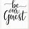 Be Our Guest Free Printable