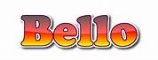 Bello Name Logo