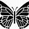 Black Butterfly Stencil