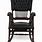 Black Leather Rocking Chair