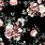 Black Pink Flower Vintage Wallpaper