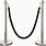 Black Stanchion Rope