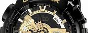 Black and Gold G-Shock Casio Watch