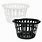 Black and White Laundry Basket