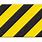 Black and Yellow Hazard Stripes