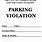 Blank Parking Ticket Template