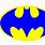 Blue Batman Logo
