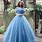Blue Cinderella Prom Dress