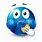Blue Emoji Eating